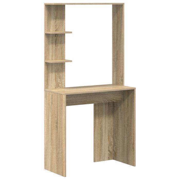 Biurko komputerowe dąb Sonoma - minimalistyczne, funkcjonalne