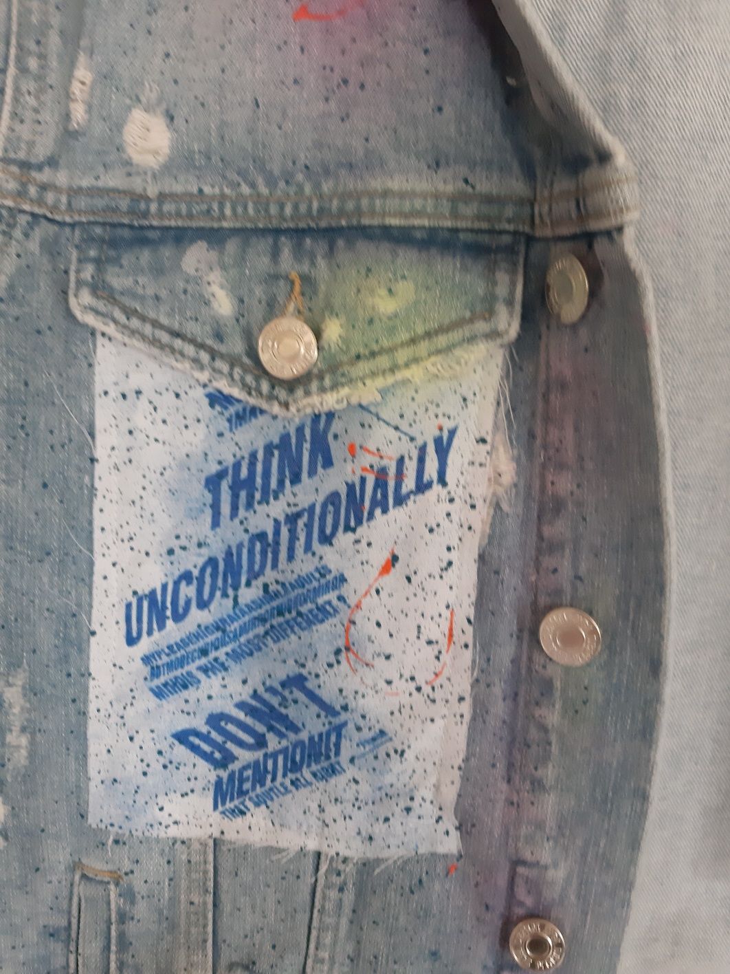 Kurtka zara L denim lato farba kolor męska limited jeans niebieska tkm