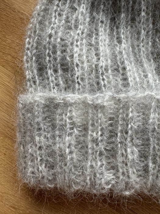 Czapka handmade moher+jedwab