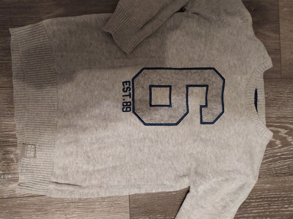 RESERVED Sweter Sweterek Chłopięcy Szary