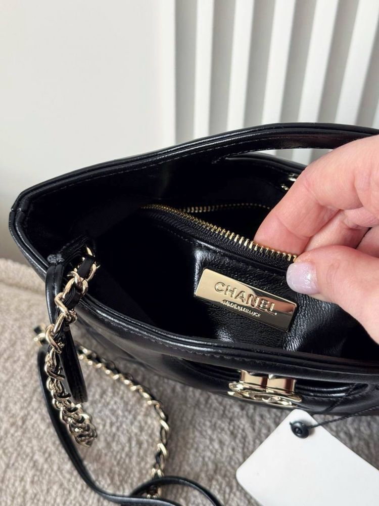 Сумка Chanel шкіра | чорна