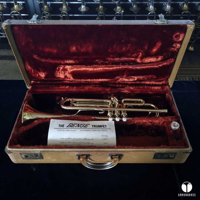 60`s E. Benge Burbank #3 Bell Medium Large Bore trąbka gamonbrass