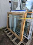 Okno schuco 82 1470X1280, kolor woodec/woodec, 3-szyby