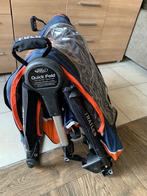 Przyczepka rowerowa Baby Jogger Quick Fold tailwind trailer NIEKOMPLET