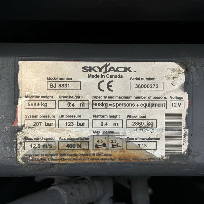 WYNAJEM - zwyżka nożycowa 10m Diesel 4x4 - minimum 3dni