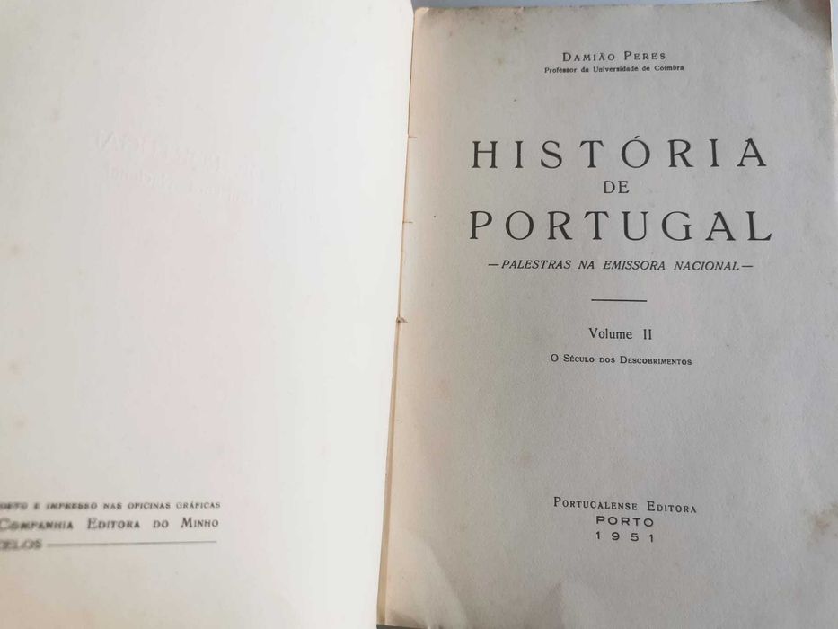 História de Portugal - Damião Peres. Vol II