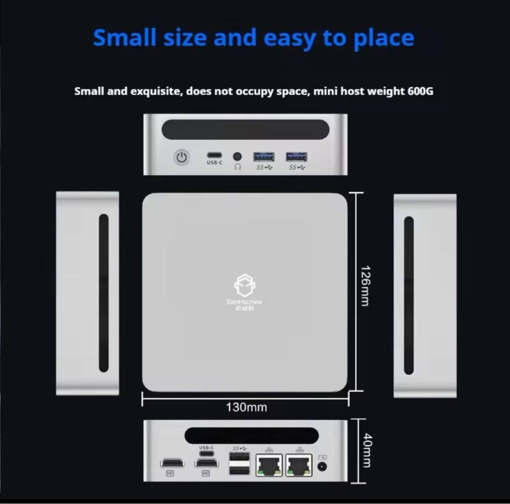 Новий Mini PC GenMachine (Ryzen 5 7640HS/AMD Radeon 760M) міні ПК