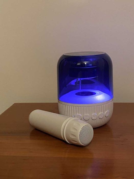 Mini conjunto de karaoke com luz RGB