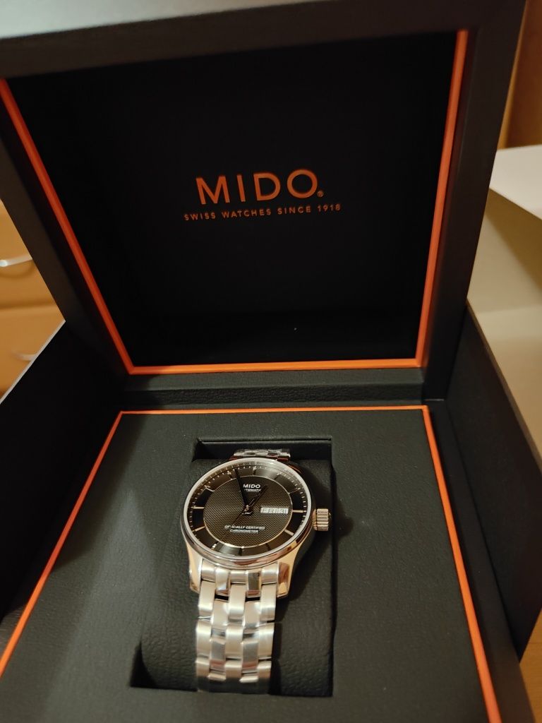 Мужские механические швейцарские часы Mido (хронометр C.O.S.C.)