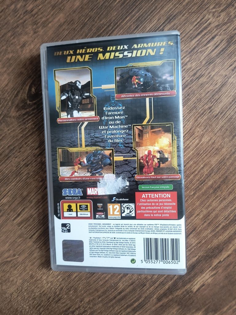 Iron man 2 psp gra PlayStation portable z książeczką komplet