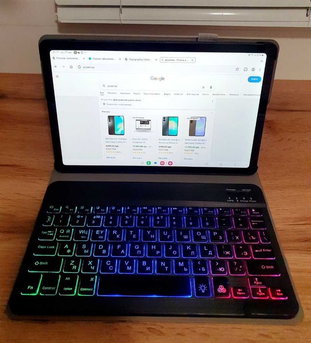 Клавиатура к планшету Samsung Galaxy Tab S6 Lite с подсветкой