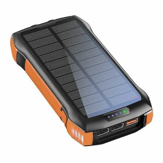 Потужний ПАВЕРБАНК з ліхтариком! Power Bank на 20.000 mAH. На сонячній