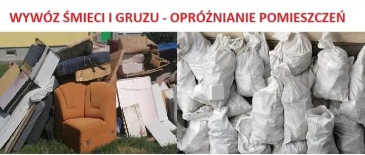 Wywóz gruzu mebli  opróżnianie mieszkań piwnic sprzątanie utylizacja