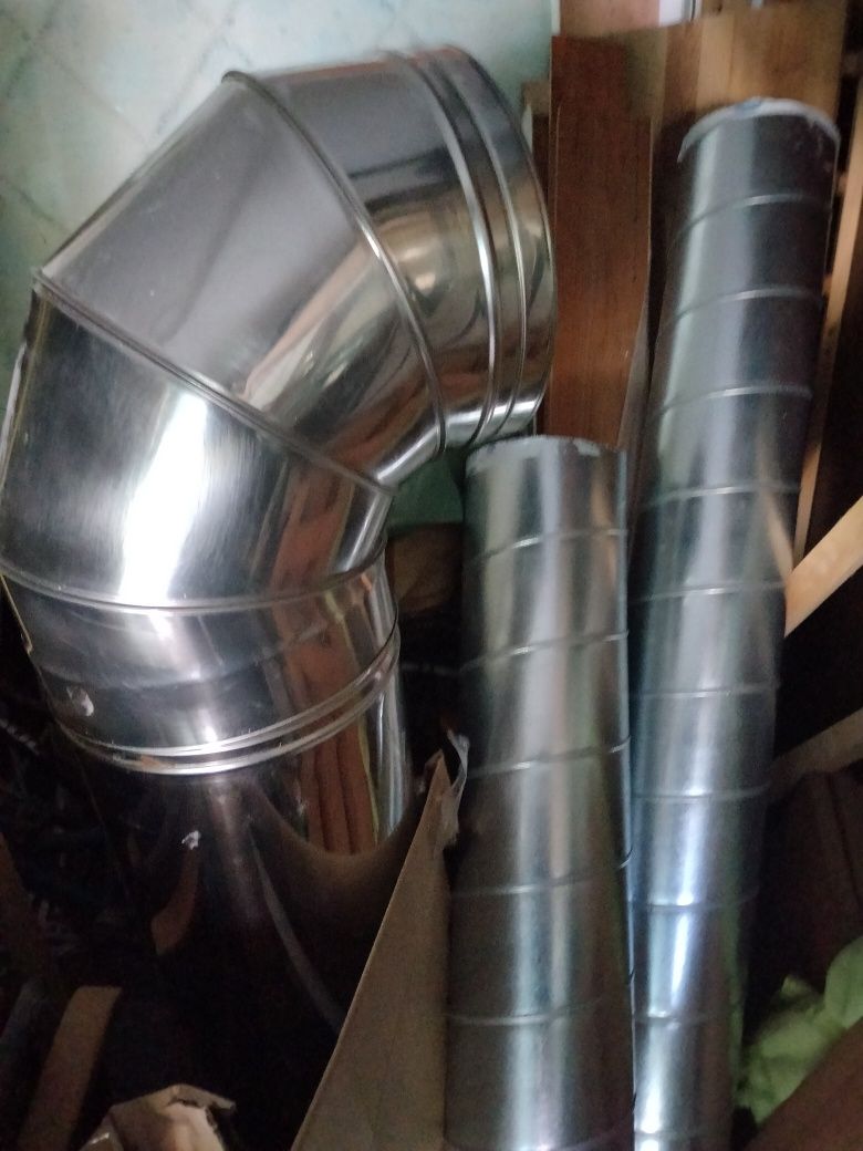 Tubagem de exaustão Inox novo 300cm