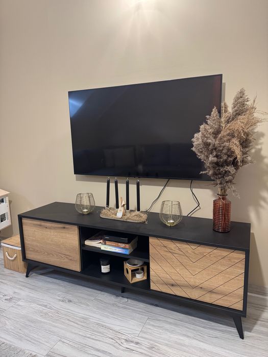 Szafka RTV czarna stan IDEALNY