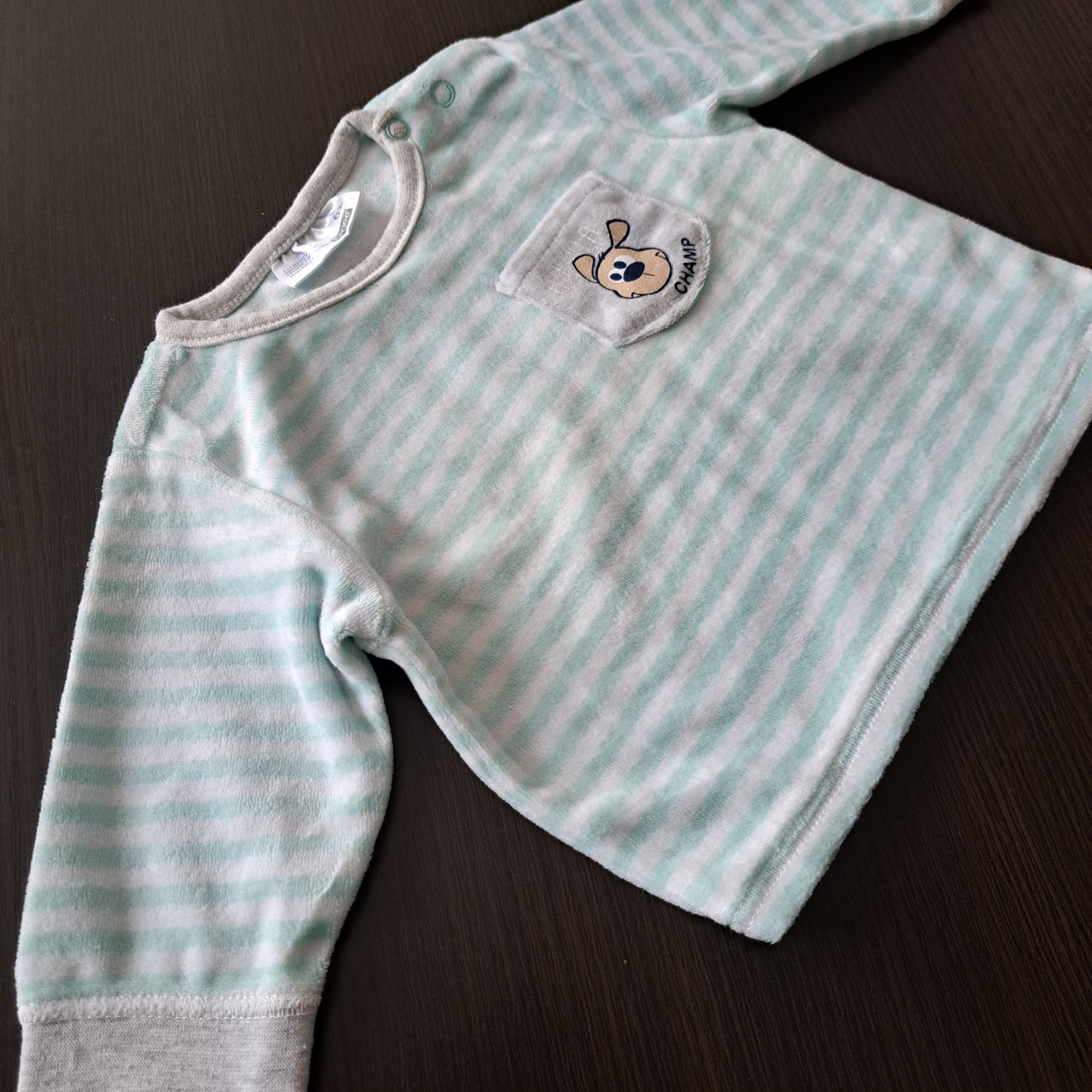 Bluza welurowa 62 2sztuki