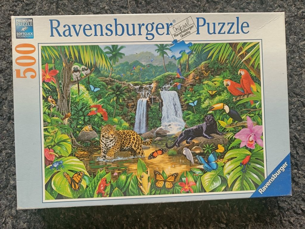 Puzzle 500 części, dżungla