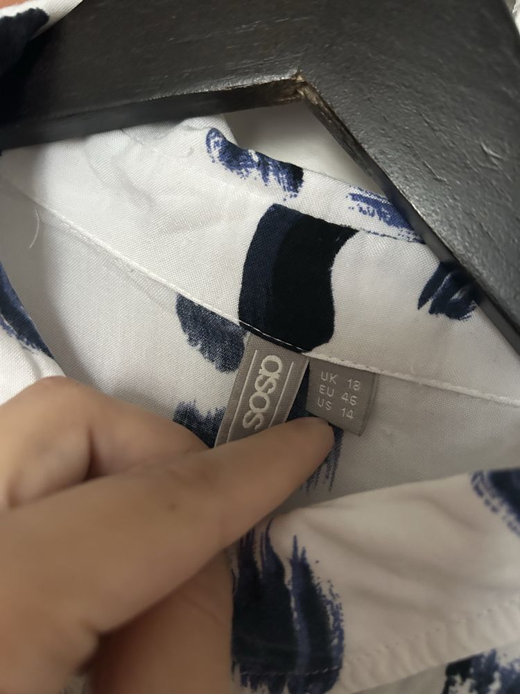 Biała luźna koszula damska Asos