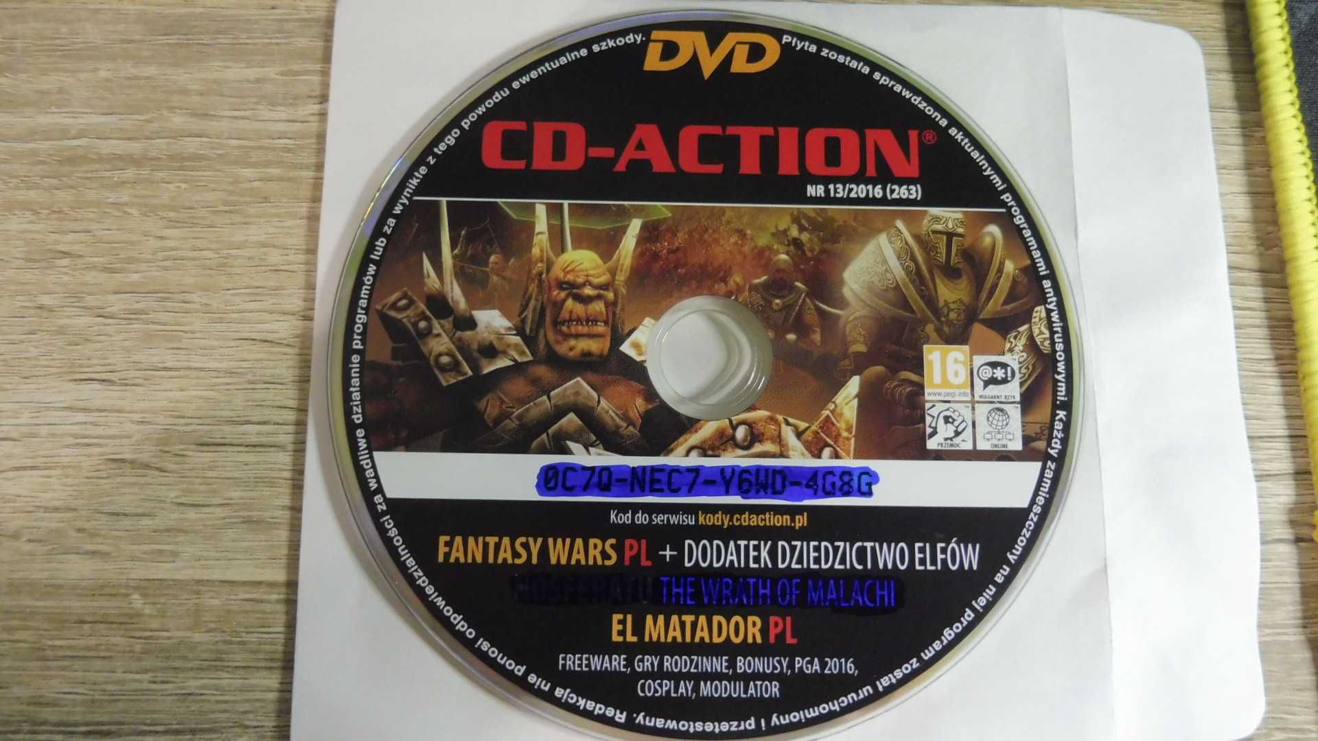 CD Action 13/2016 (263) - Fantasy Wars + Dodatek PL, El Matador PL