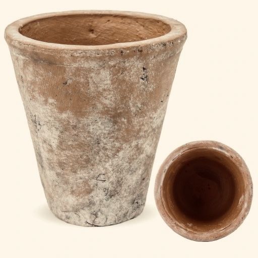 Osłonka Na Doniczkę Pomarańczowa POSTARZANA Ø13cm