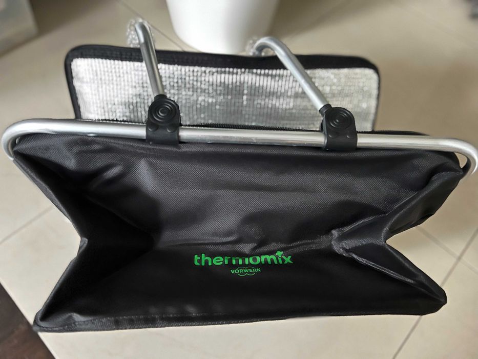 Koszyk koszt termiczny na zakupy, piknikowy z logo Thermomix