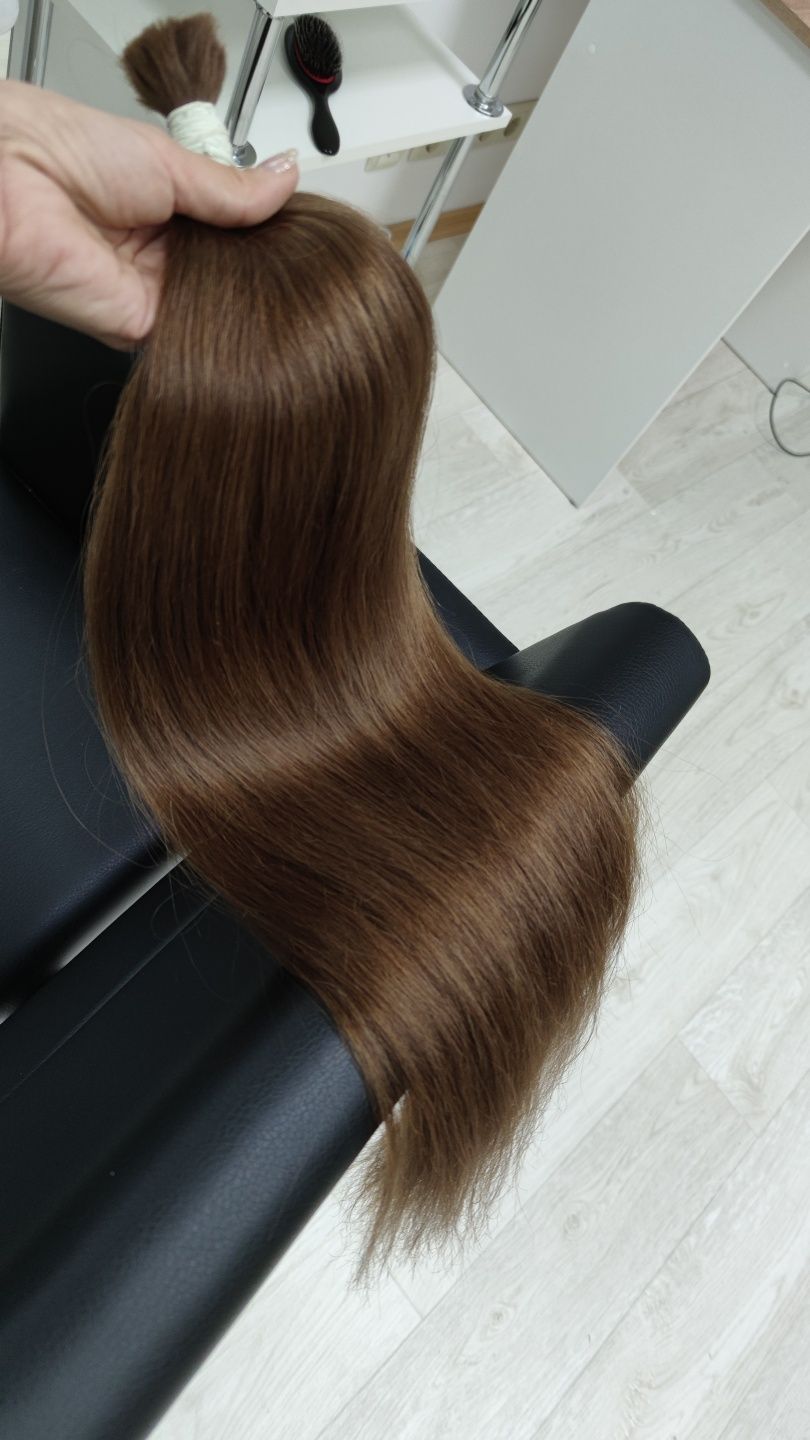 Волосы натуральные для наращивания южка и славянка, наращивание волос