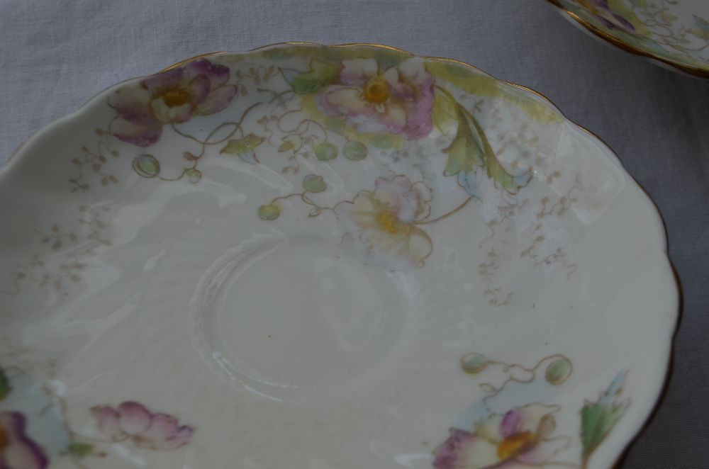 talerzyk spodek porcelana malowana ręcznie sygnowane R&D