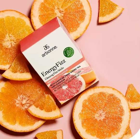 EnergyFizz Proszek musujący z żeń-szeniem - grejfrut Arbonne