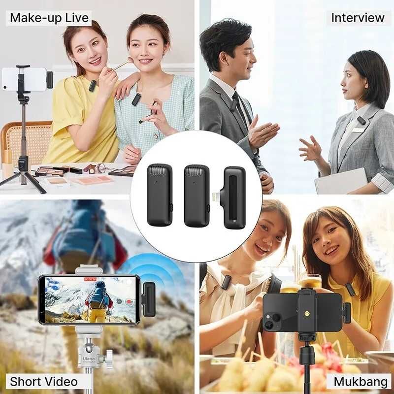 Profesjonalny Mikrofon krawatowy Ulanzi J12 wersja USB-C