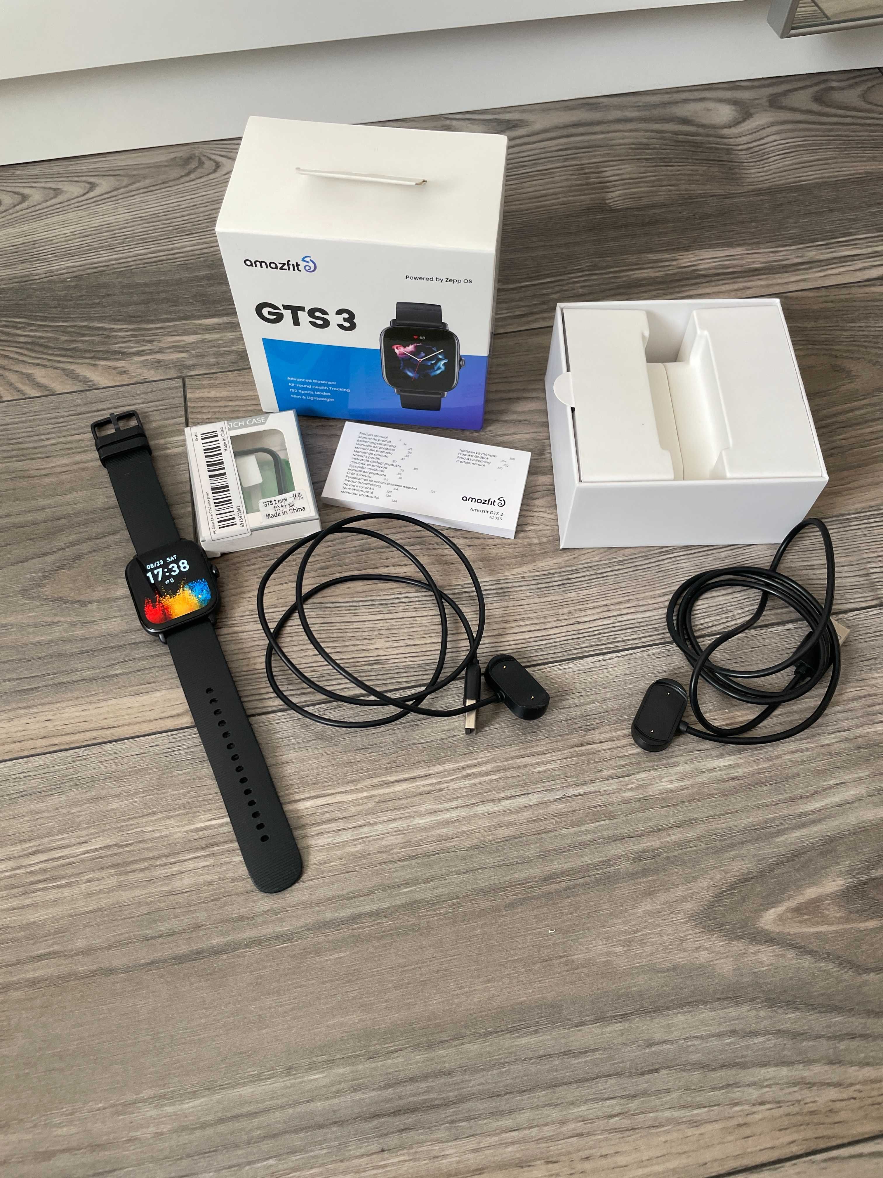 Smartwatch Amazfit GTS 3 czarny bateria do 14 dni gwarancja do 2027!