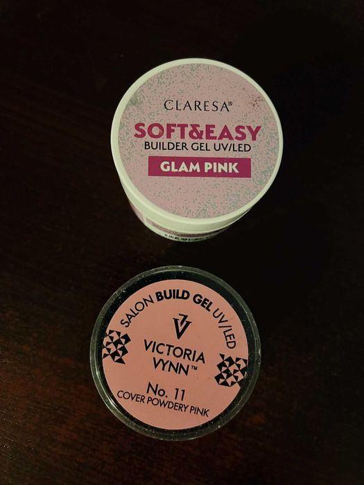 Zestaw dwóch żeli budujących do paznokci