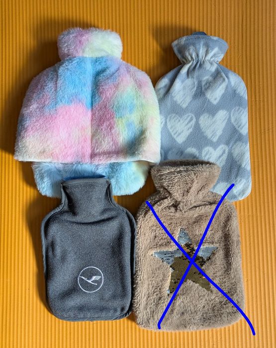 Грілка гумова в чохлі, грілка для ніг