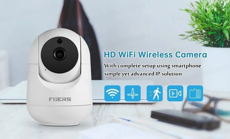 Камера - Відеоняня Tuya Smart Home Indoor WiFi Розумна. Є Нічний режим