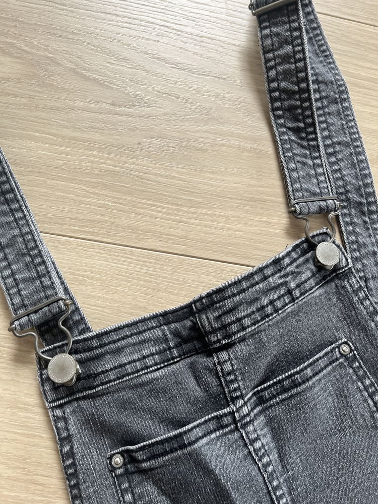 Ogrodniczki szare H&M S