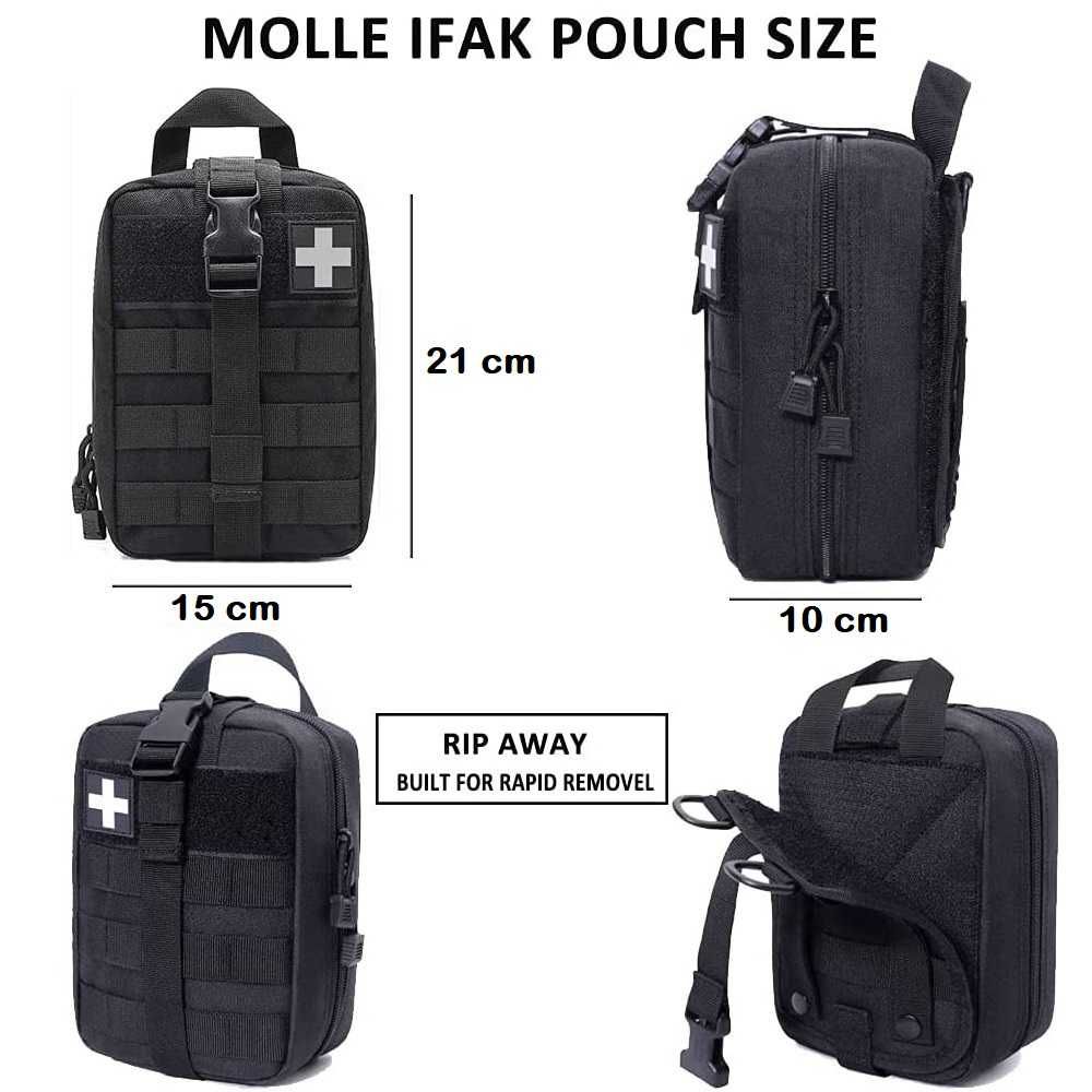 10x Apteczka wojskowa torba taktyczna plecak IFAK MOLLE pasa ZIELEŃ