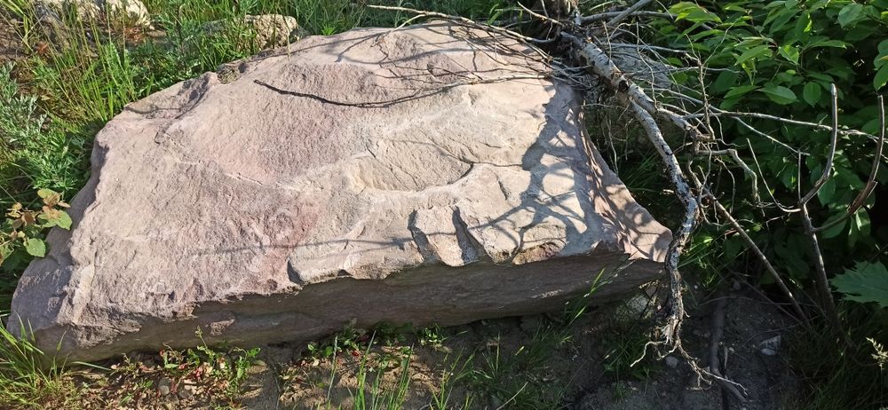 Kamień głaz 2szt jeden prosty