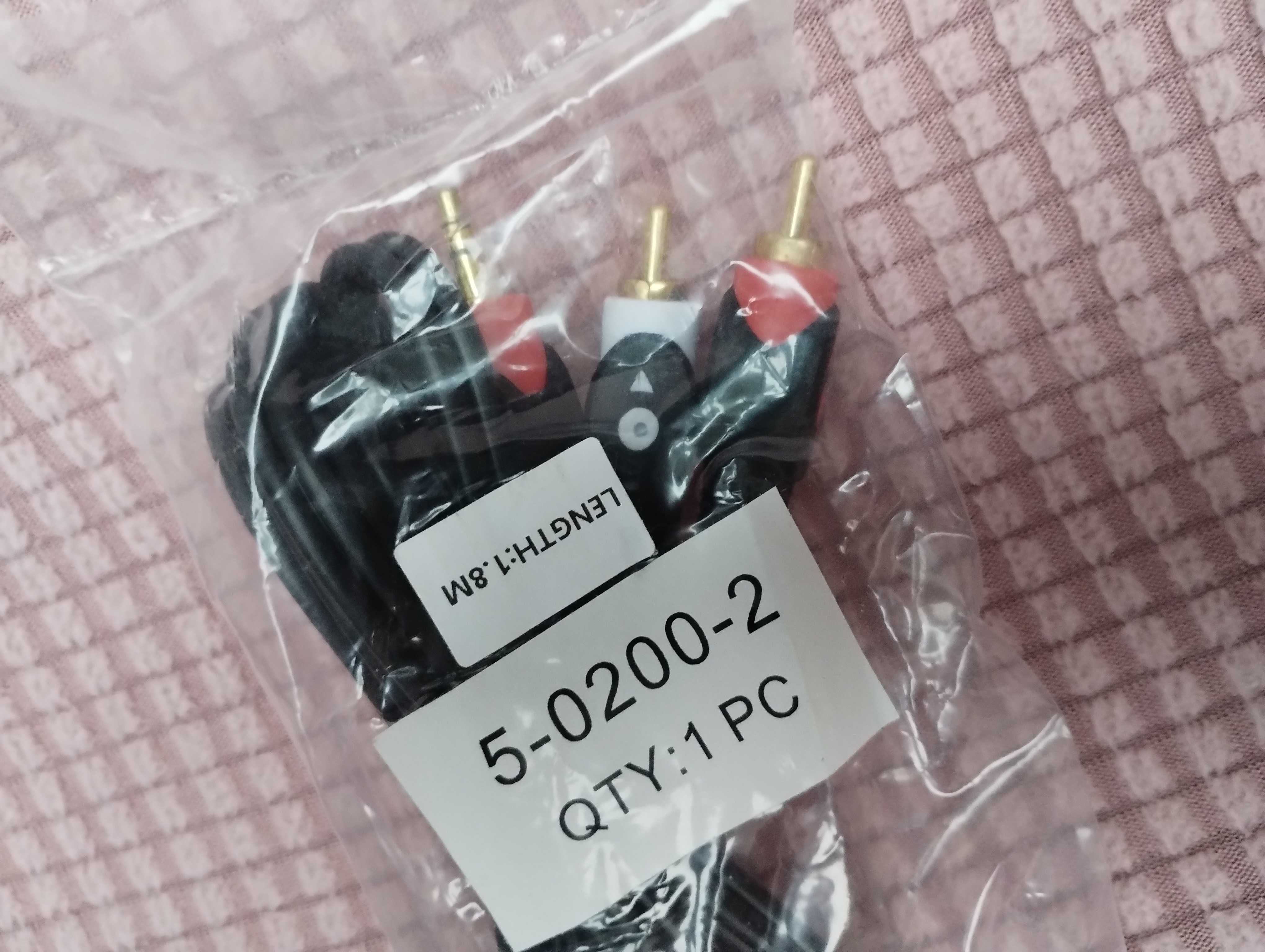Аудио кабель AUX АУХ 3,5 мм на 2 тюльпана 3.5 mm - 2 RCA