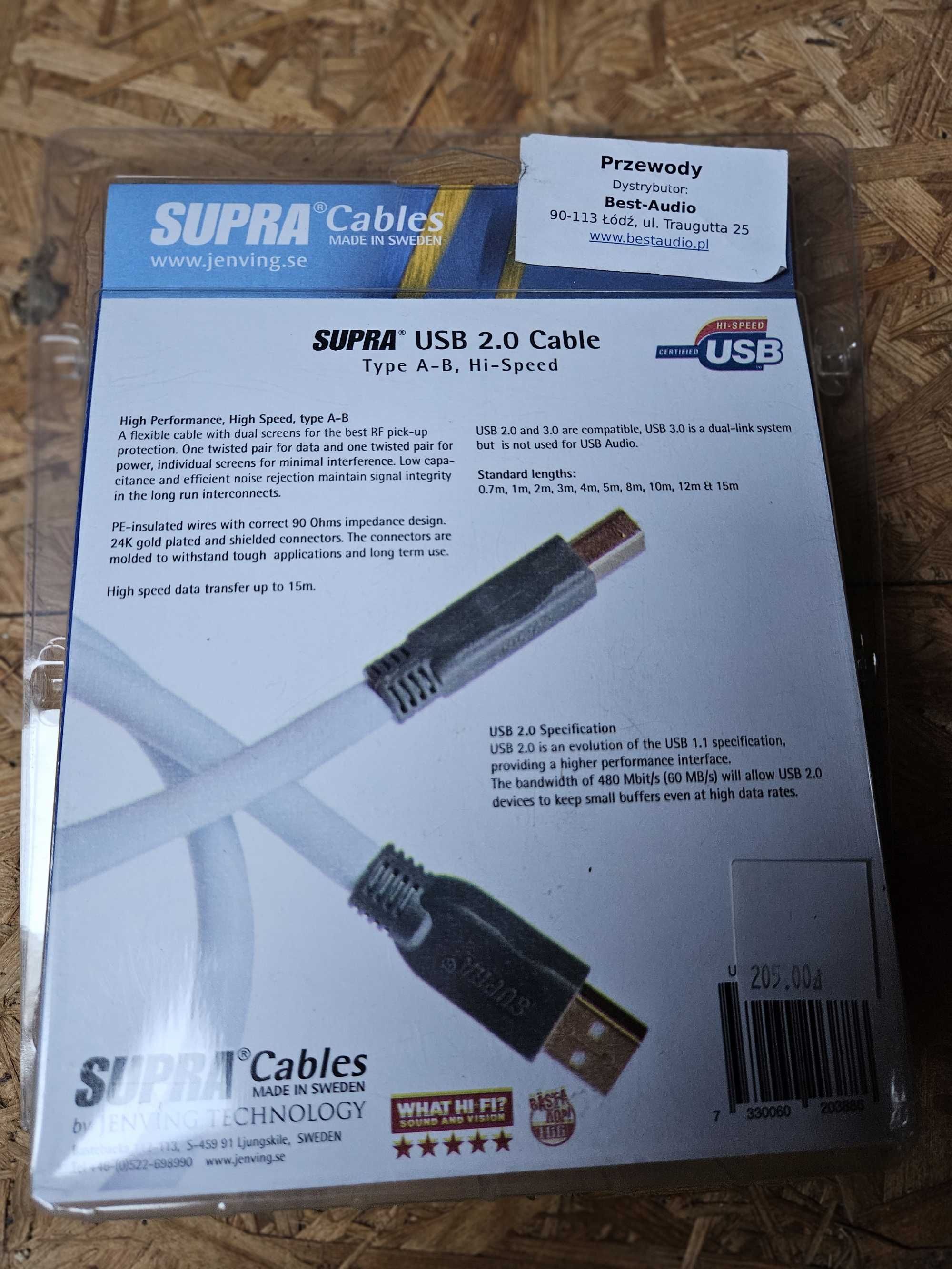 Mytek Liberty DAC + Supra USB 2.0 A-B