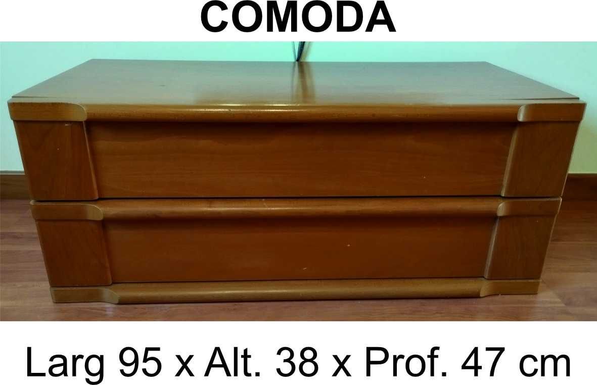 Cama de casal + mesas de cabeceira e 2 cómodas
