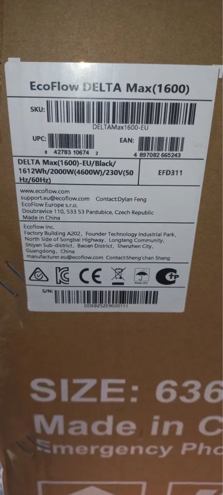 Зарядна станція EcoFlow DELTA Max 1600 EU