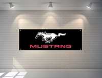 Baner plandeka Mustang Ford 150x60cm zaoczkowany