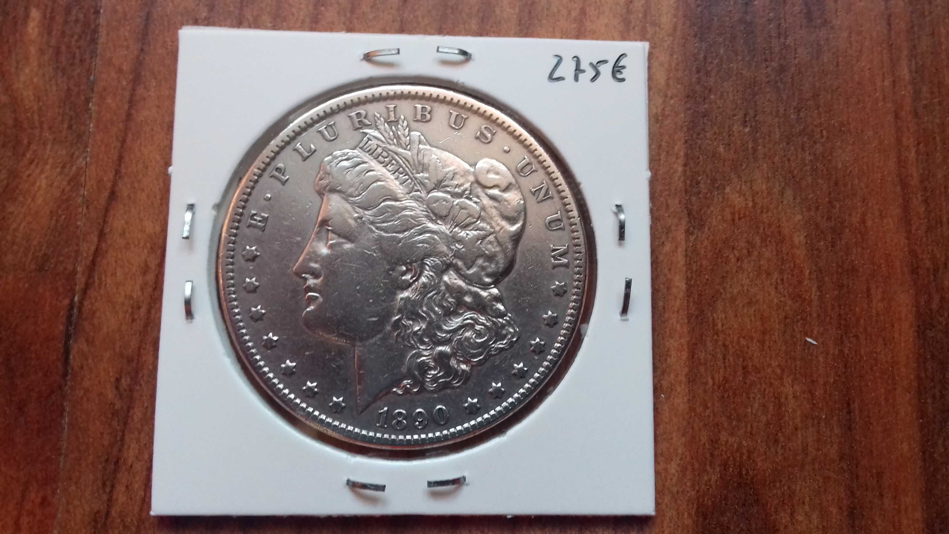 Moeda 1 Dólar USA 1890 C.C. Rara