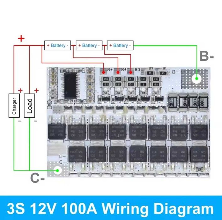 BMS 3s 4s 5s 100a li-ion
