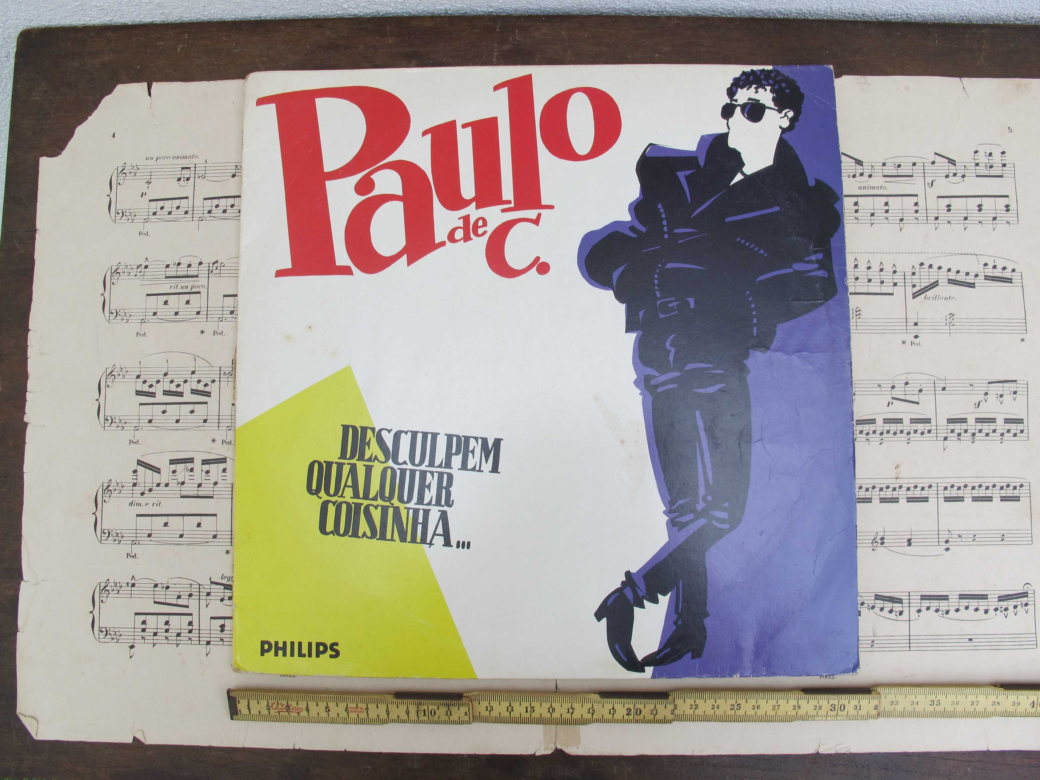 LP Disco Vinil Paulo de Carvalho - Desculpem Qualquer Coisinha Antigo