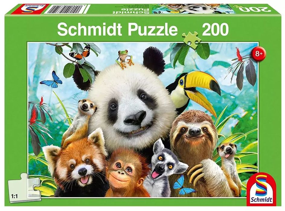 Puzzle 200 elementów. Wesołe zwierzaki. Schmidt