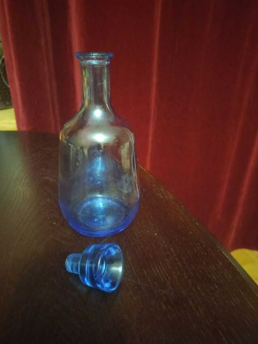 Графін скляний блакитний