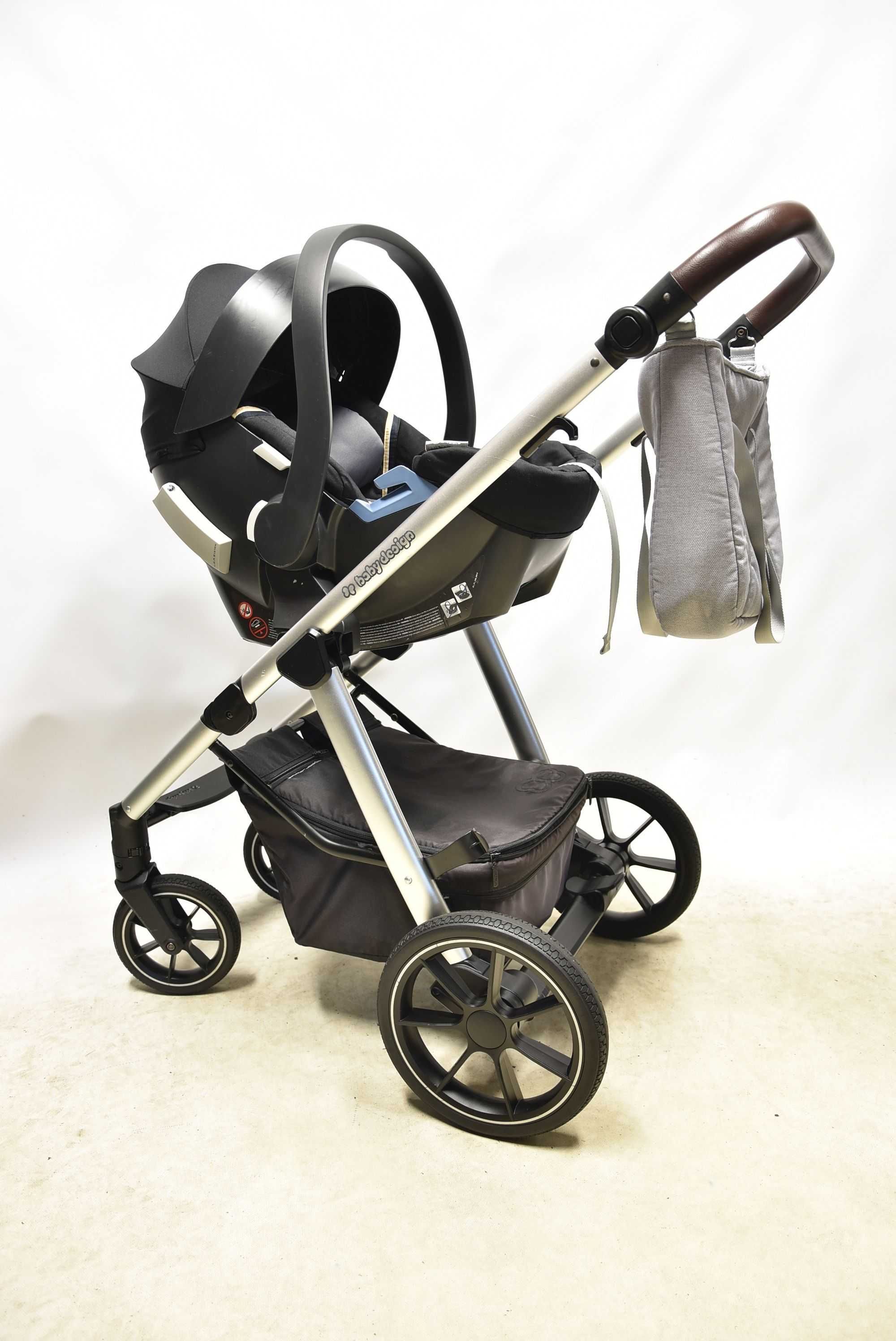 Baby Design Bueno 3w1 z haftem + fotelik Cybex Aton 5 SUPER STAN!