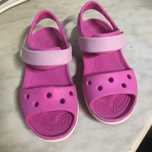 Crocs sandały c10 27/28 17 cm różowe dziewczęce