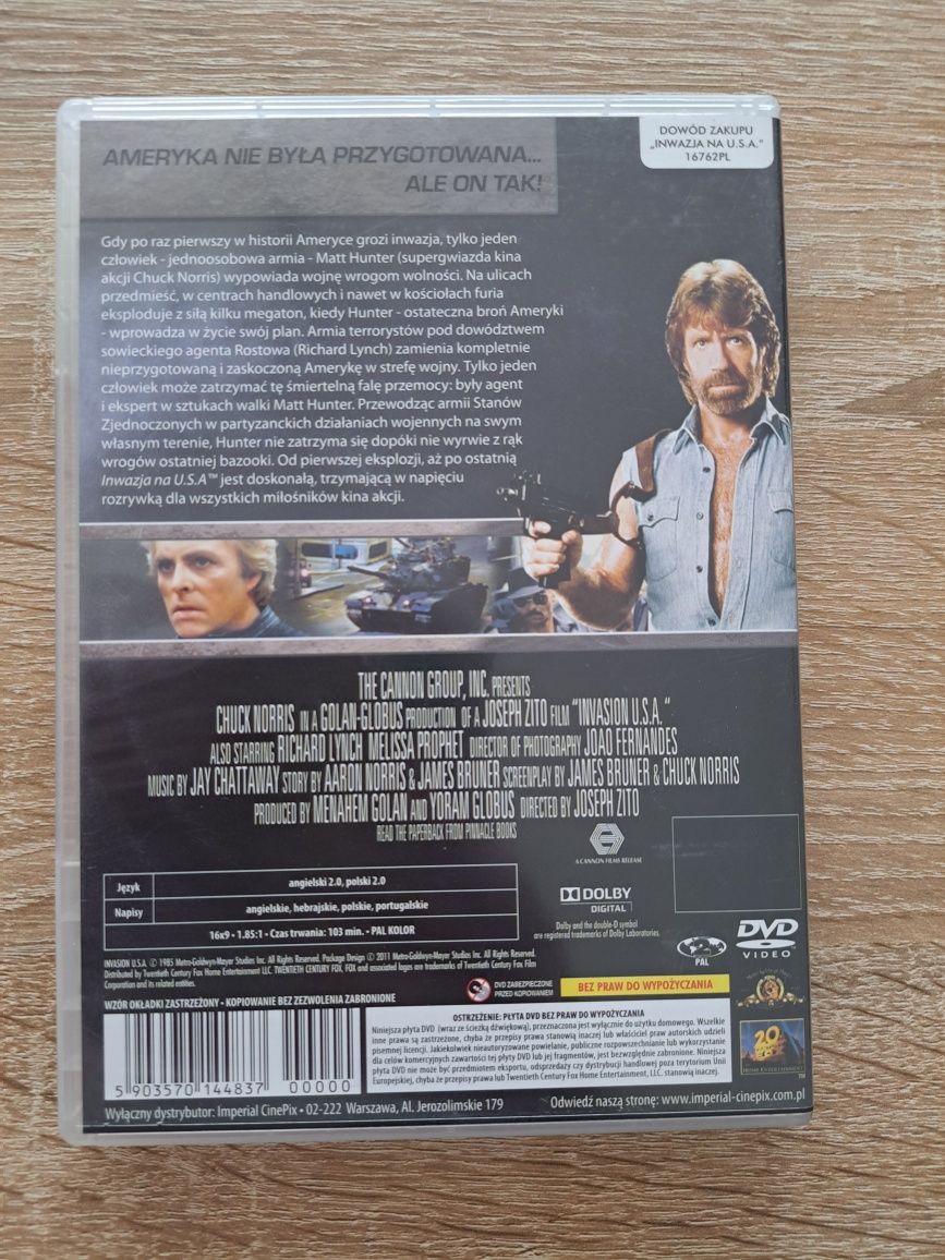 Inwazja Na USA- Chuck Norris- Film Dvd Polski Lektor Unikat