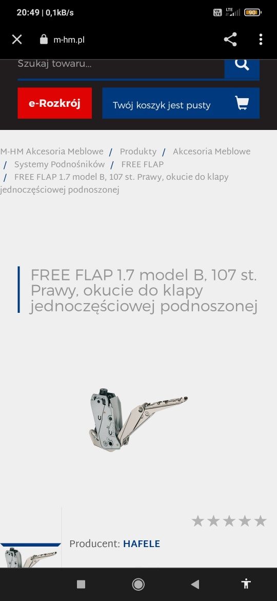 FREE FLAP 1, 7 mod B 107st sprzedam